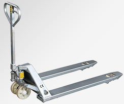 糧站倉庫貨物搬運使用不銹鋼手動液壓搬運車